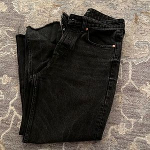 Black Straight Leg Zara Jeans